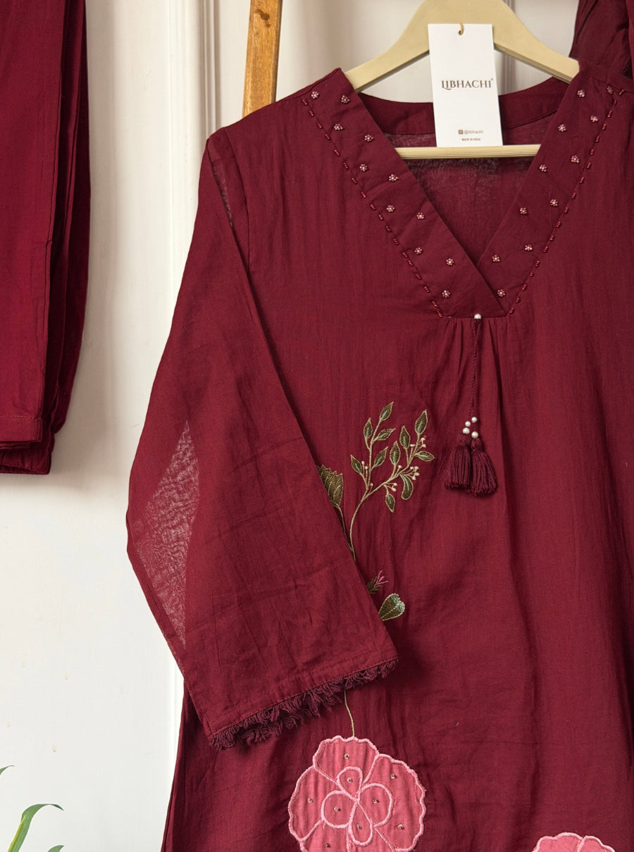 Mehernoor Mul Cotton Suit Set
