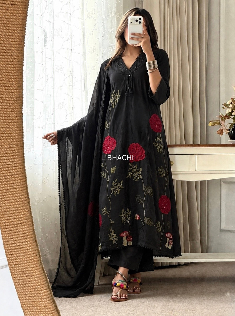 Mehernoor Mul Cotton Suit Set