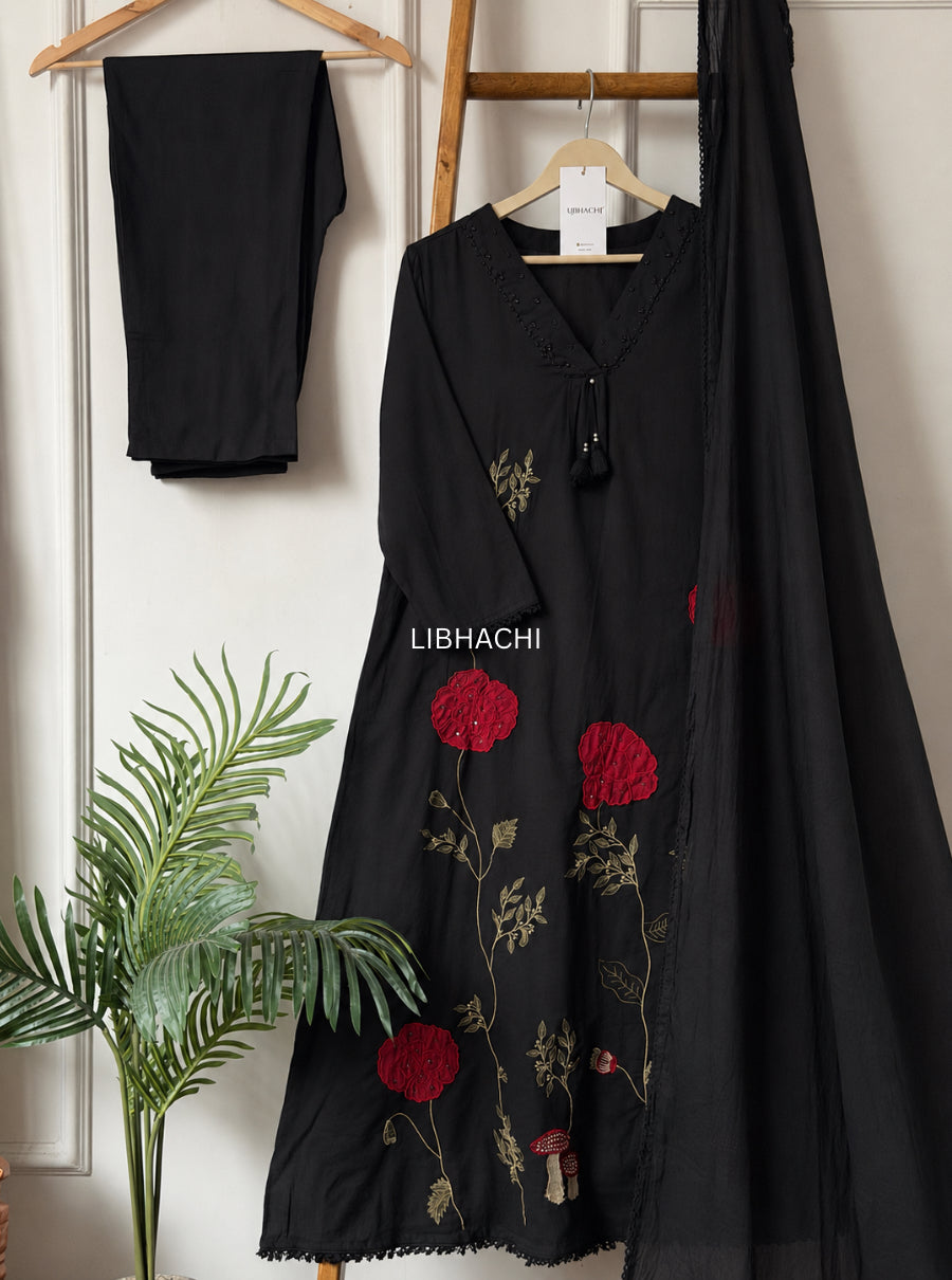 Mehernoor Mul Cotton Suit Set