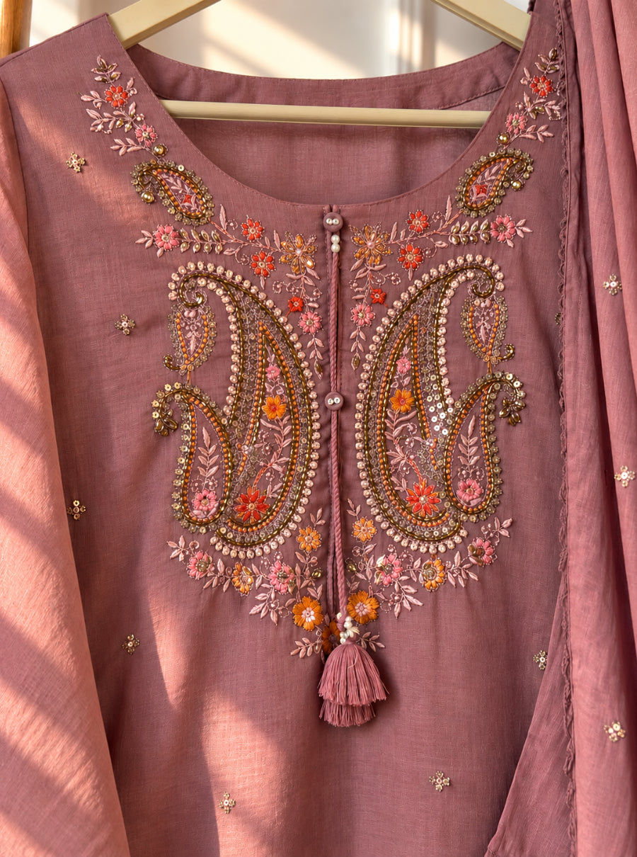 AARADHYA — The Festive Paisley Mul Cotton Suit Set