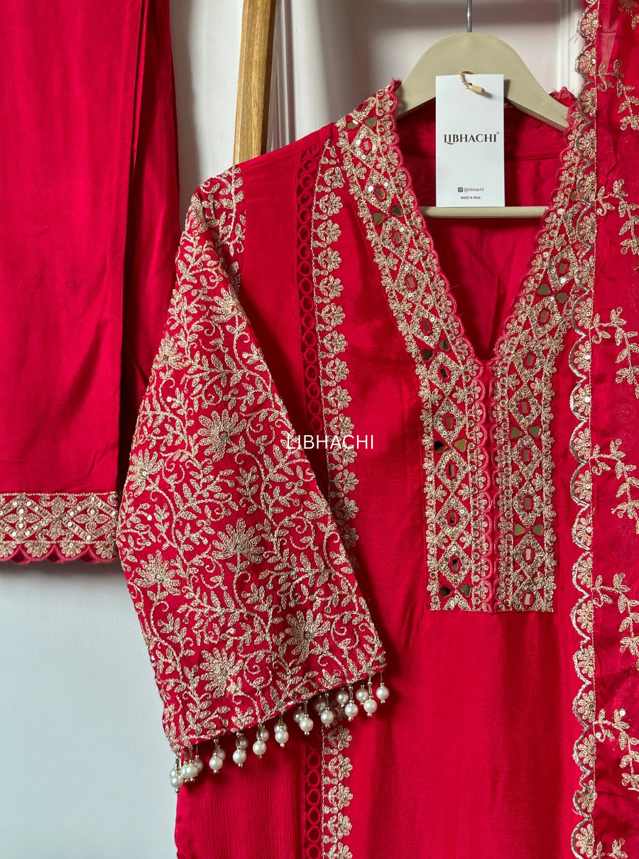 Mehera Blossom Pink Festive Suit Set