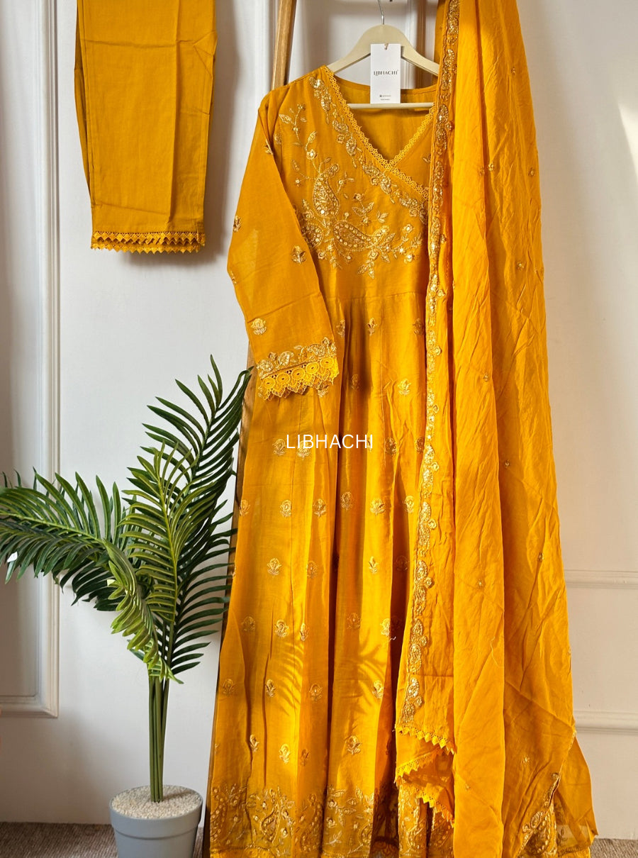 Sunehri Raaga Mul Cotton Suit Set
