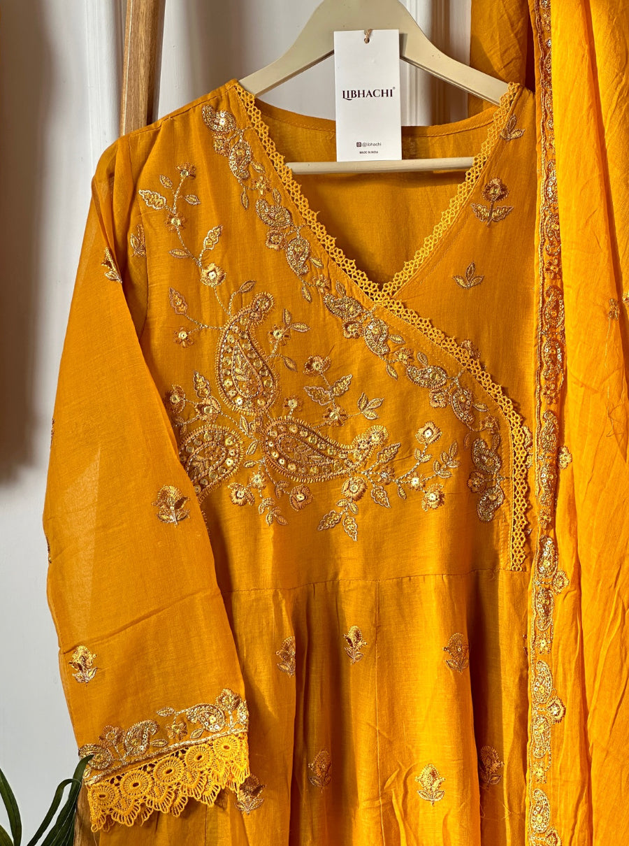 Sunehri Raaga Mul Cotton Suit Set