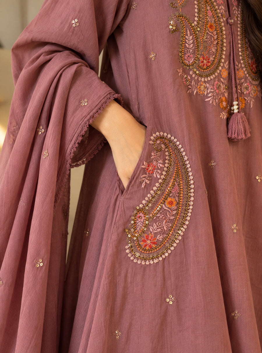 AARADHYA — The Festive Paisley Mul Cotton Suit Set