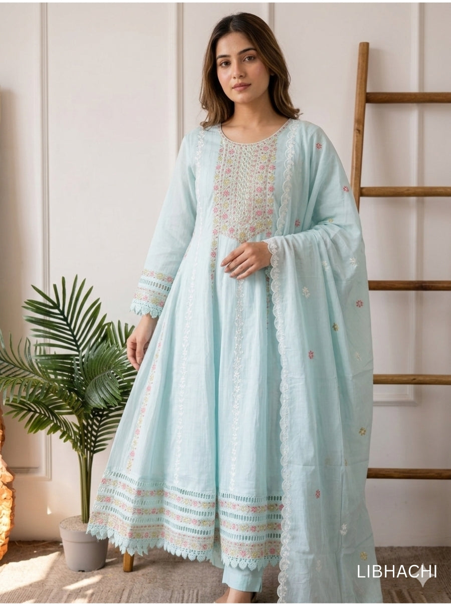 Ruhani Breeze Anarkali Suit Set