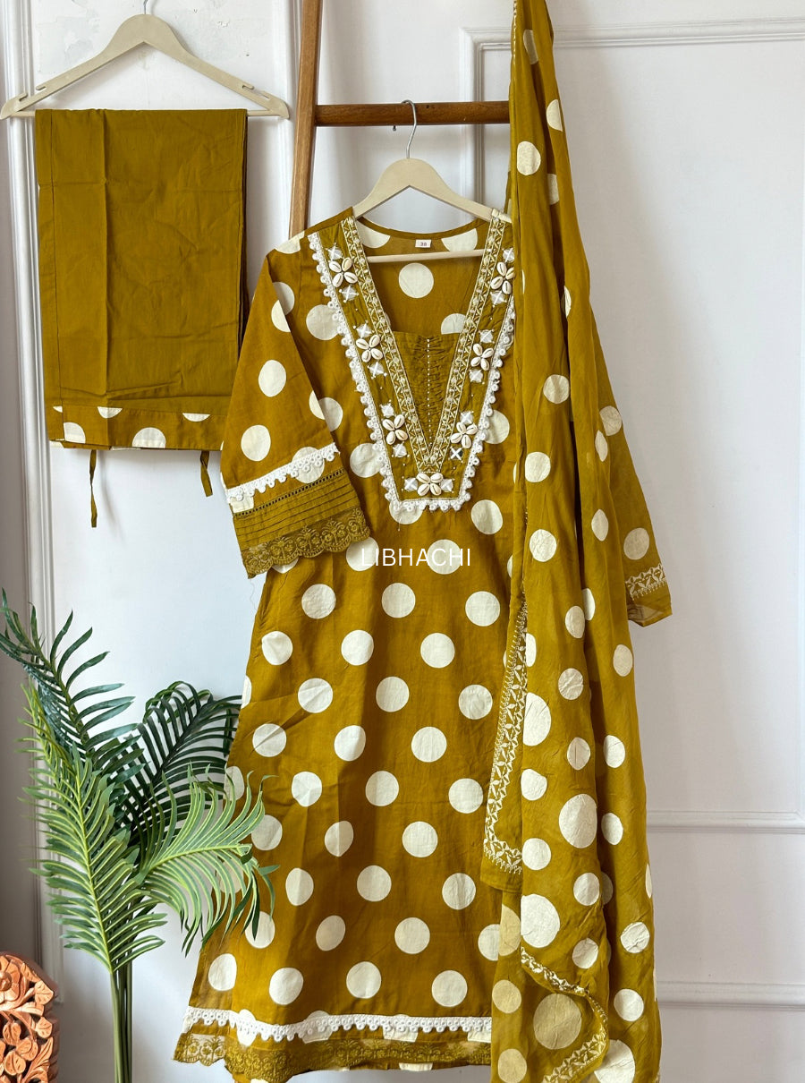 Mustard Moon Charm Suit Set