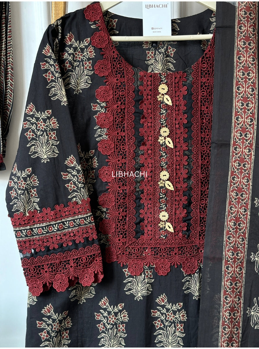 Lace Pakistani suit set