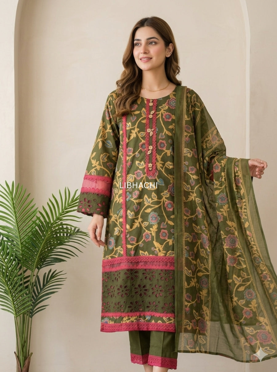 Vanya phool pakistani suit set