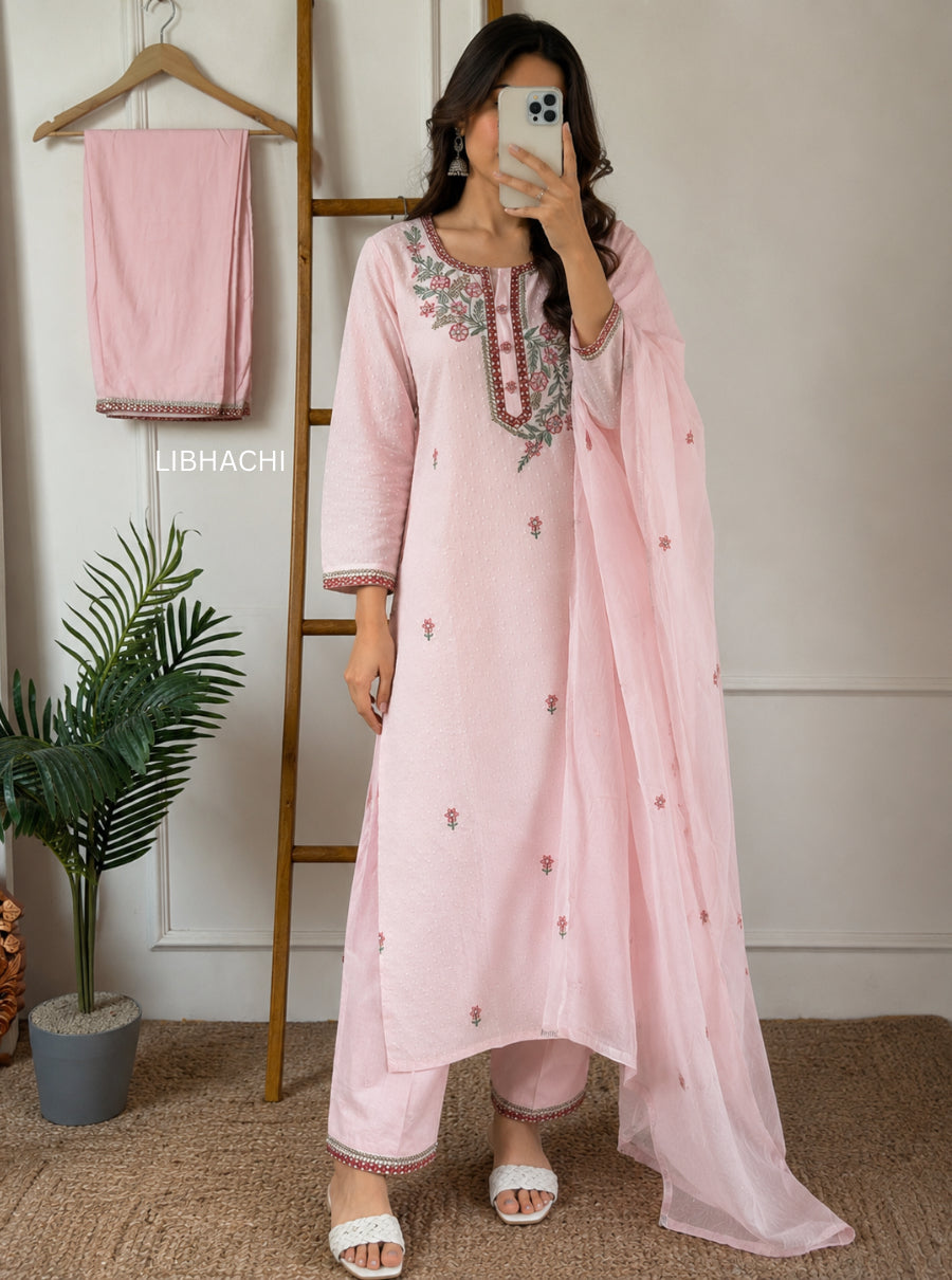 Lily Noor Dobby Cotton Suit Set