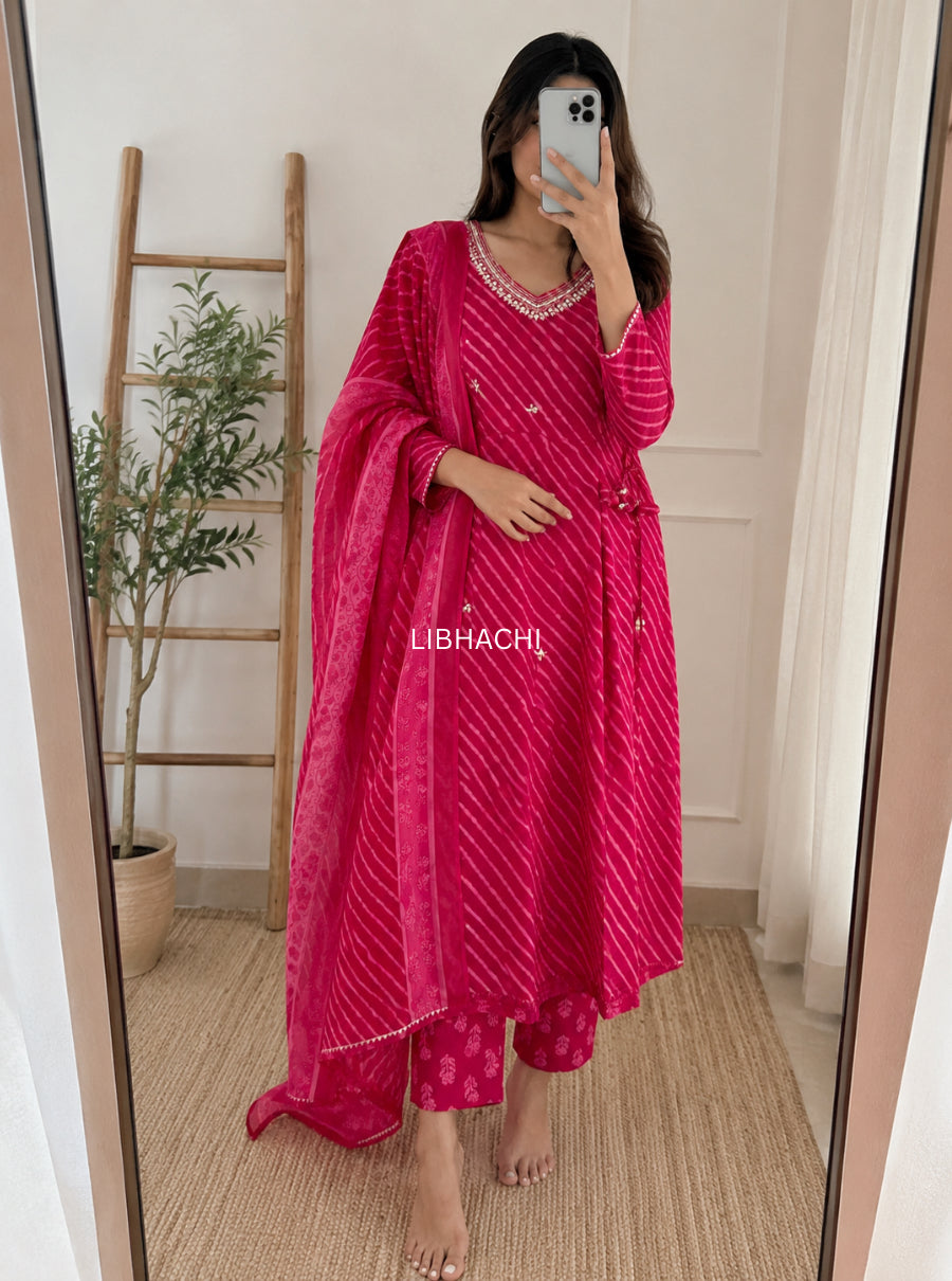 Rangriti Leheriya Suit Set
