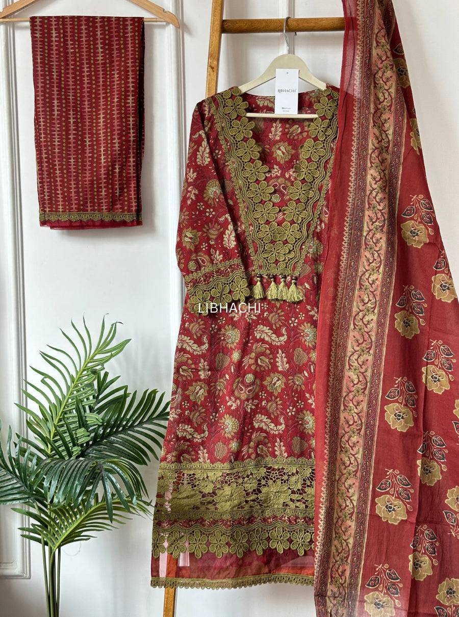 Zeenat Lace Heritage Set