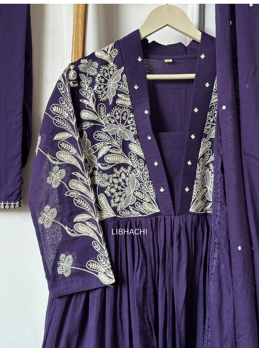 Noorva Grace Mul Cotton Suit Set