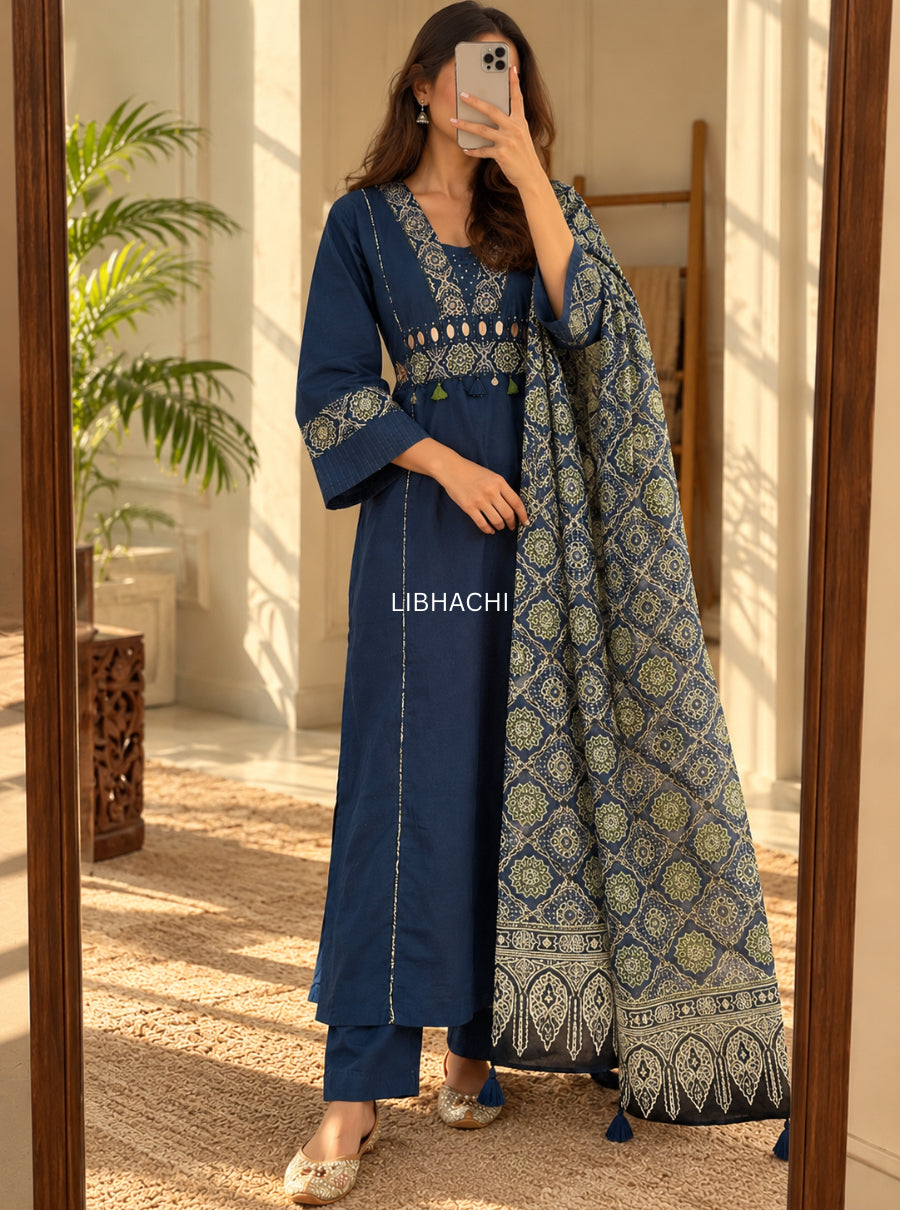 Rang-e-Raas Mirror suit set