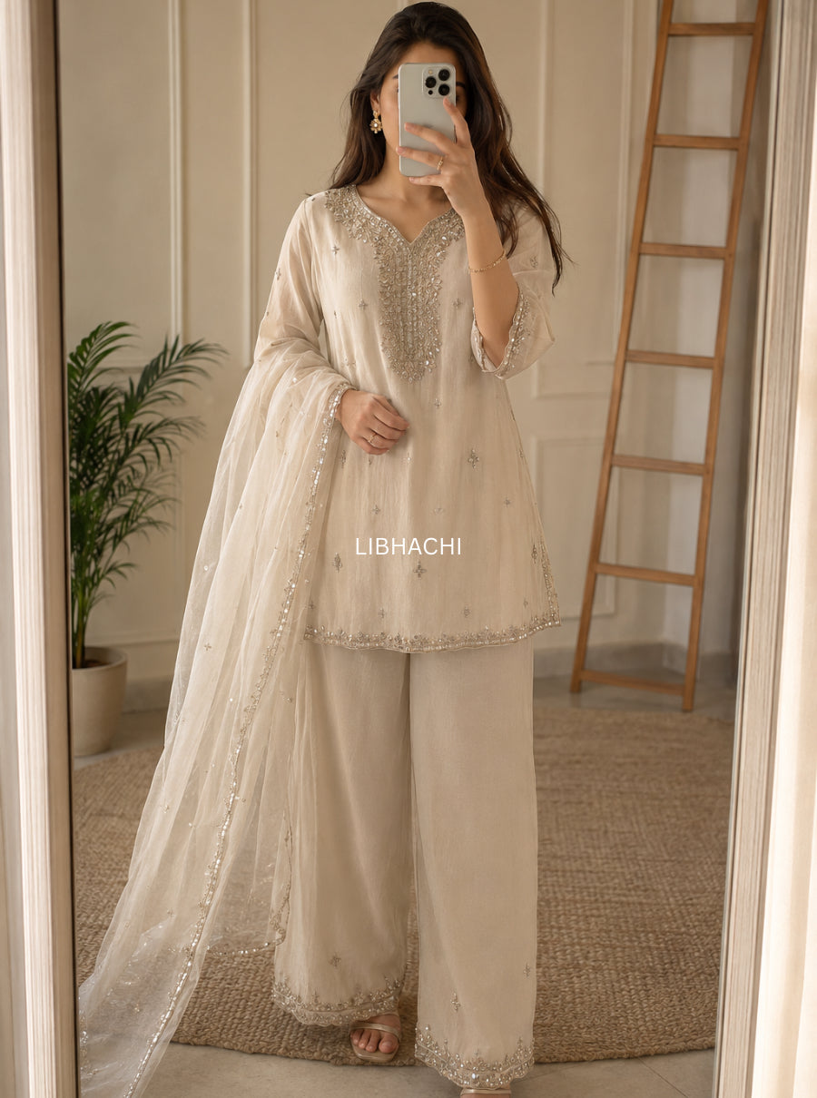 Zareen Ivory Suit set