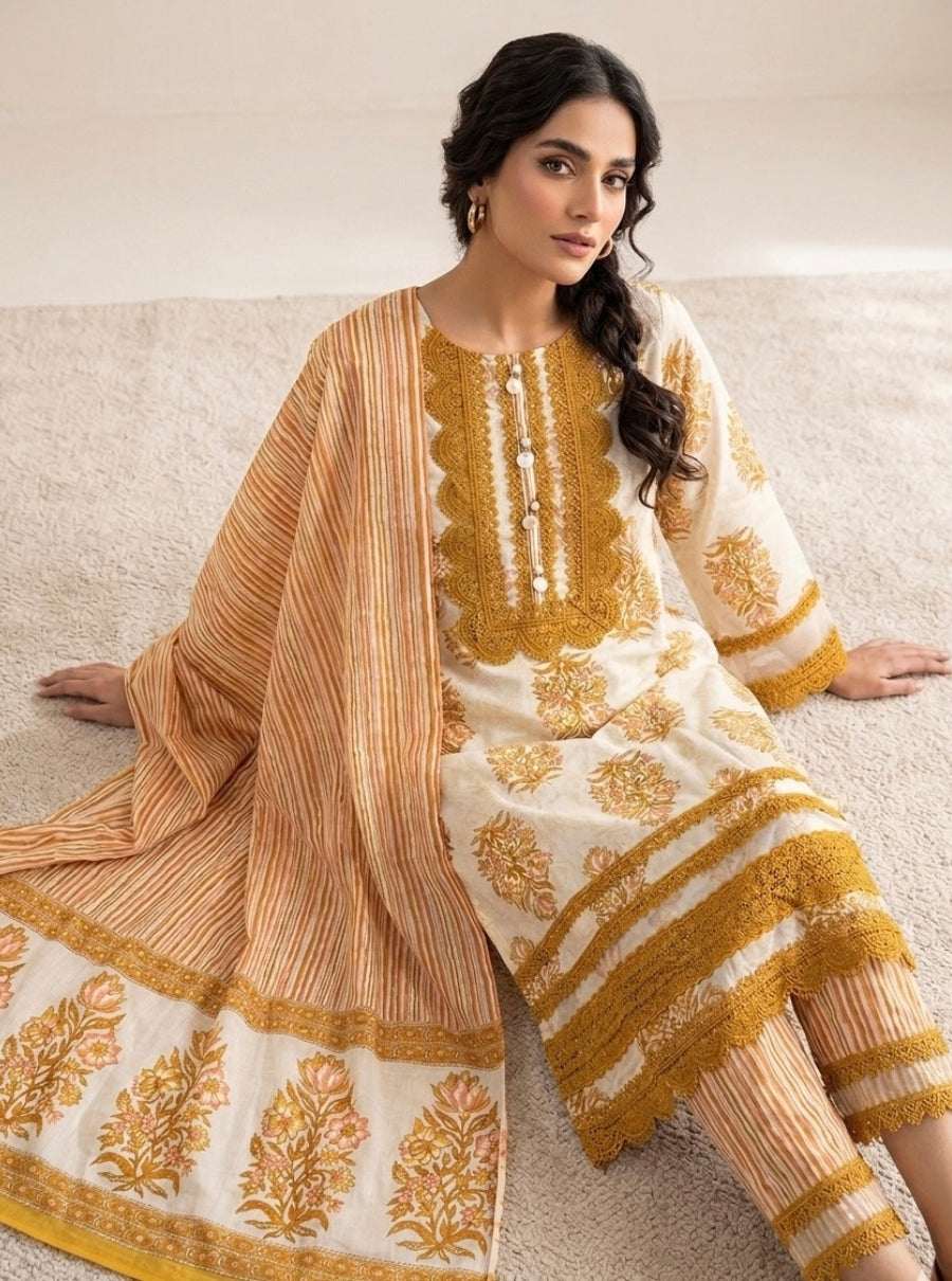 Tarini Tones Hand Block Printed Suit Set