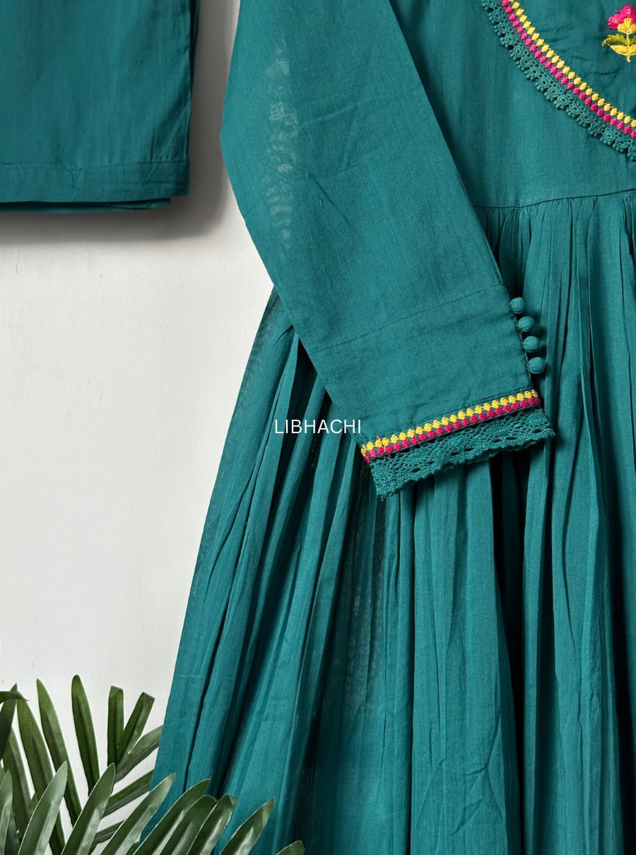 Anaya cotton anarkali suit set