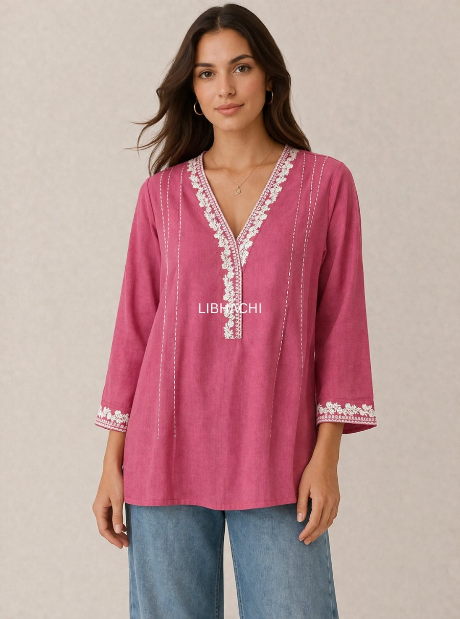 Aarika Threads Cotton Tops