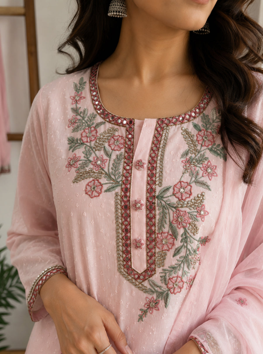 Lily Noor Dobby Cotton Suit Set