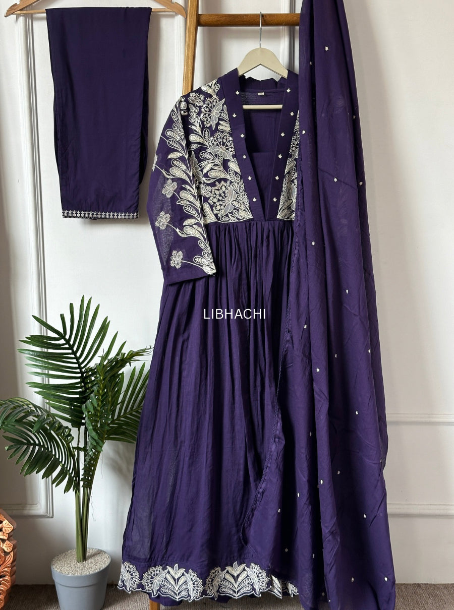 Noorva Grace Mul Cotton Suit Set