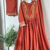 Cinnamon red and brown suit set