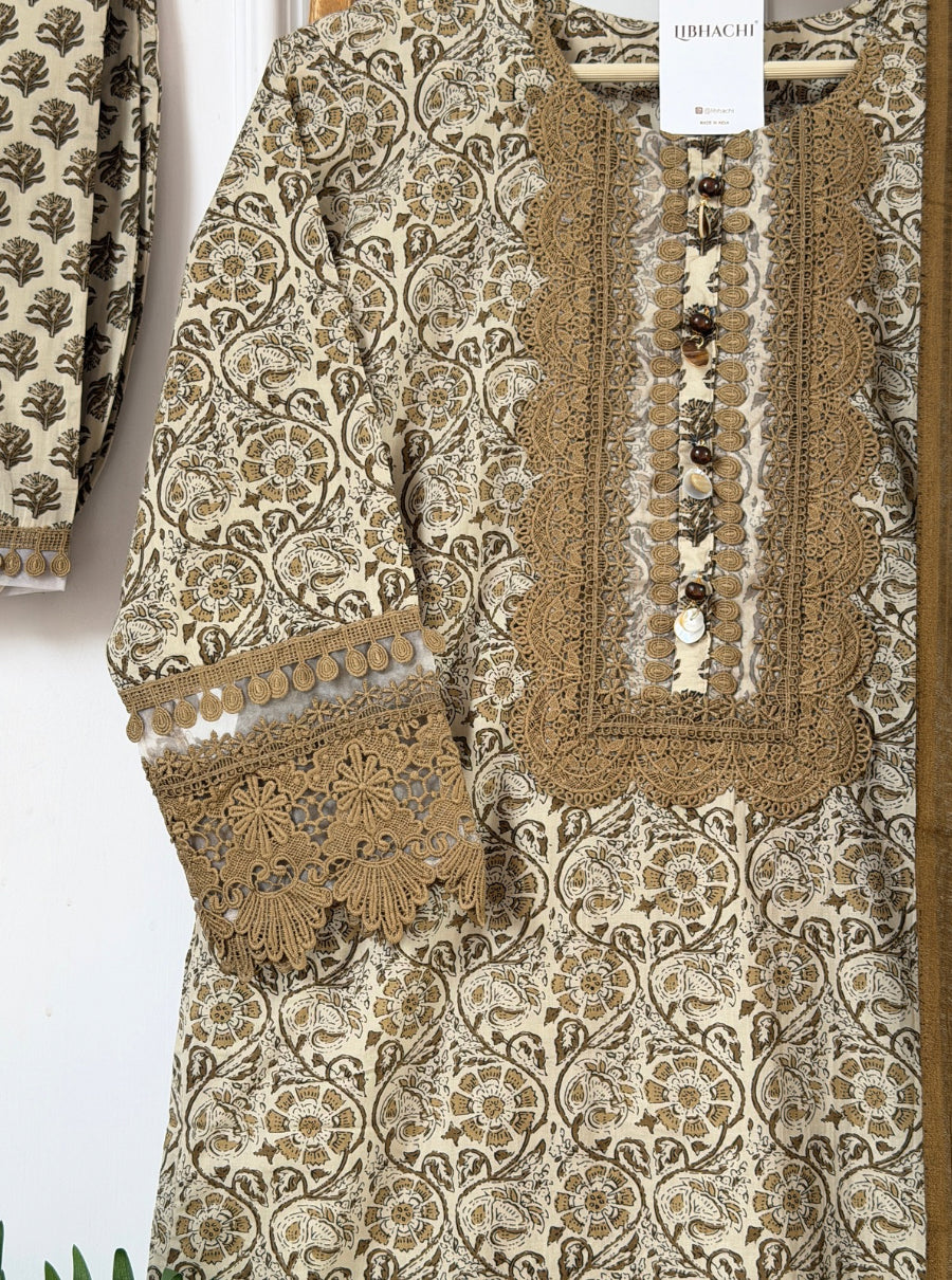 Mitti dastaan ajrakh suit set