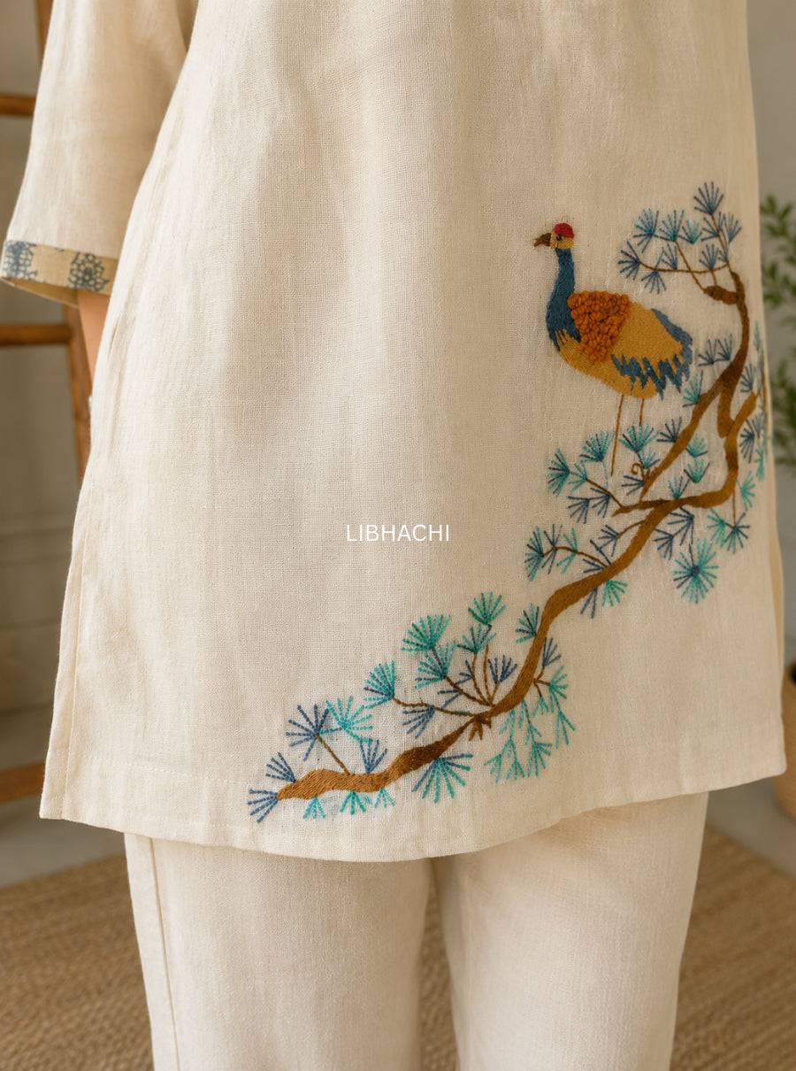 Birdsong Bliss linen co ord set