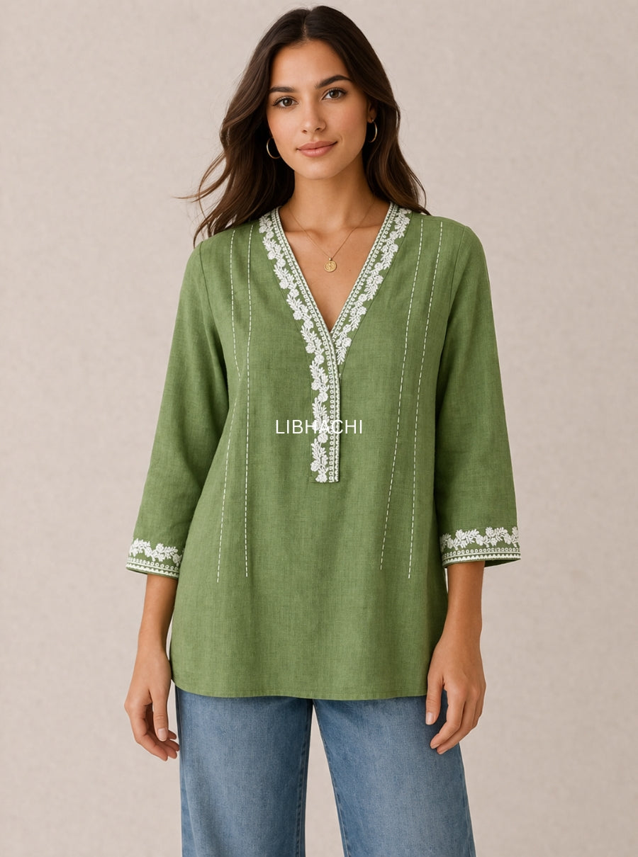 Aarika Threads Cotton Tops