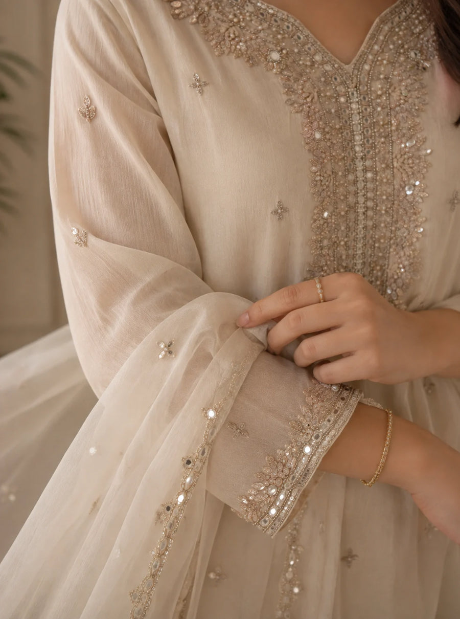 Zareen Ivory Suit set