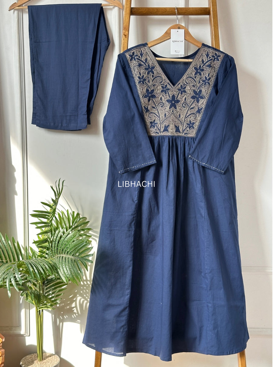 Aafreen Embroidered Flared Suit Set