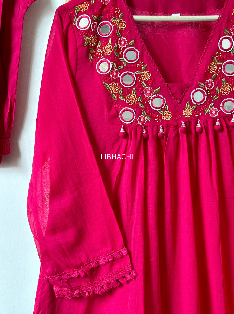 Noorva Mul Cotton Mirror Suit Set