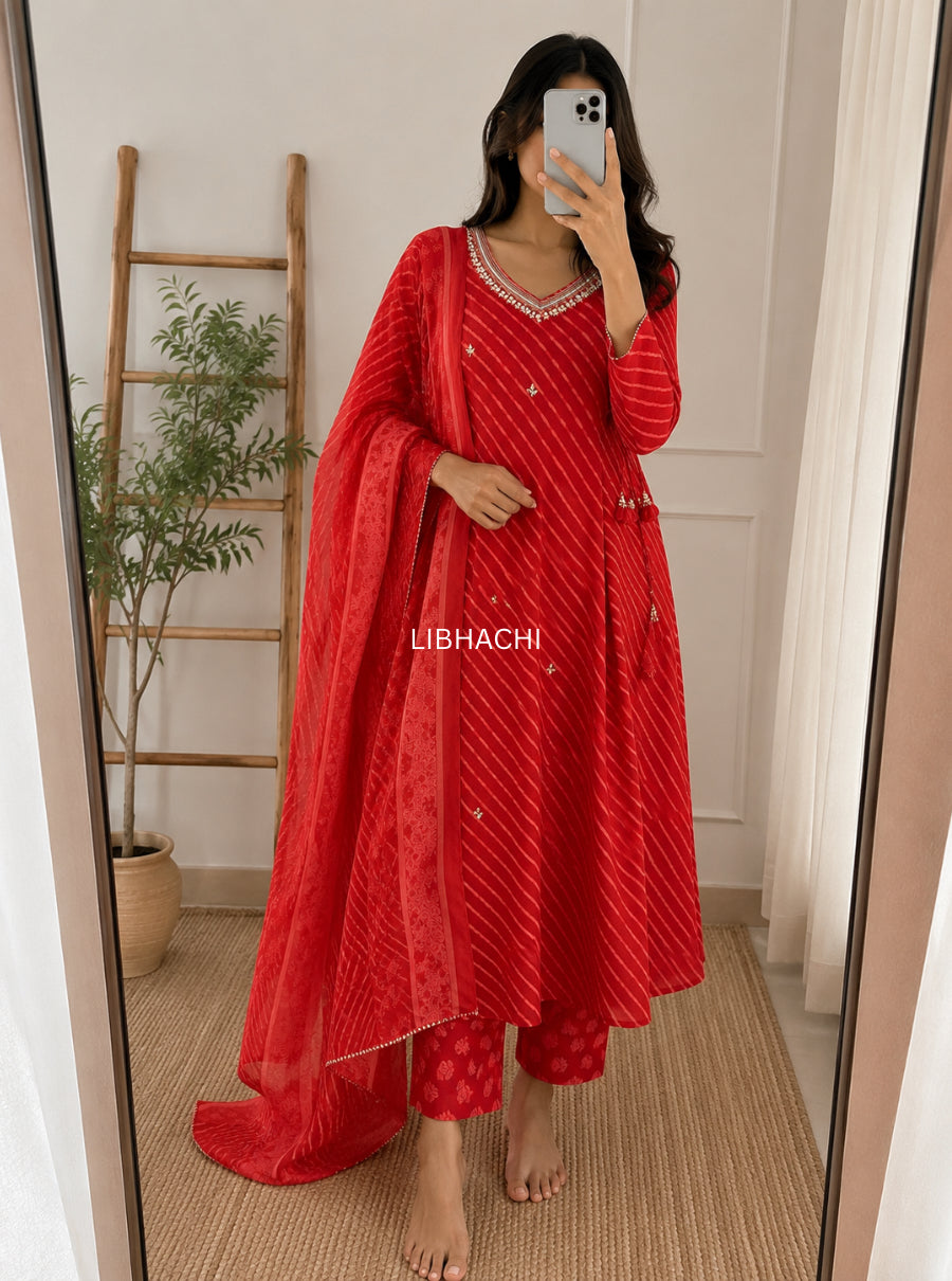 Rangriti Leheriya Suit Set