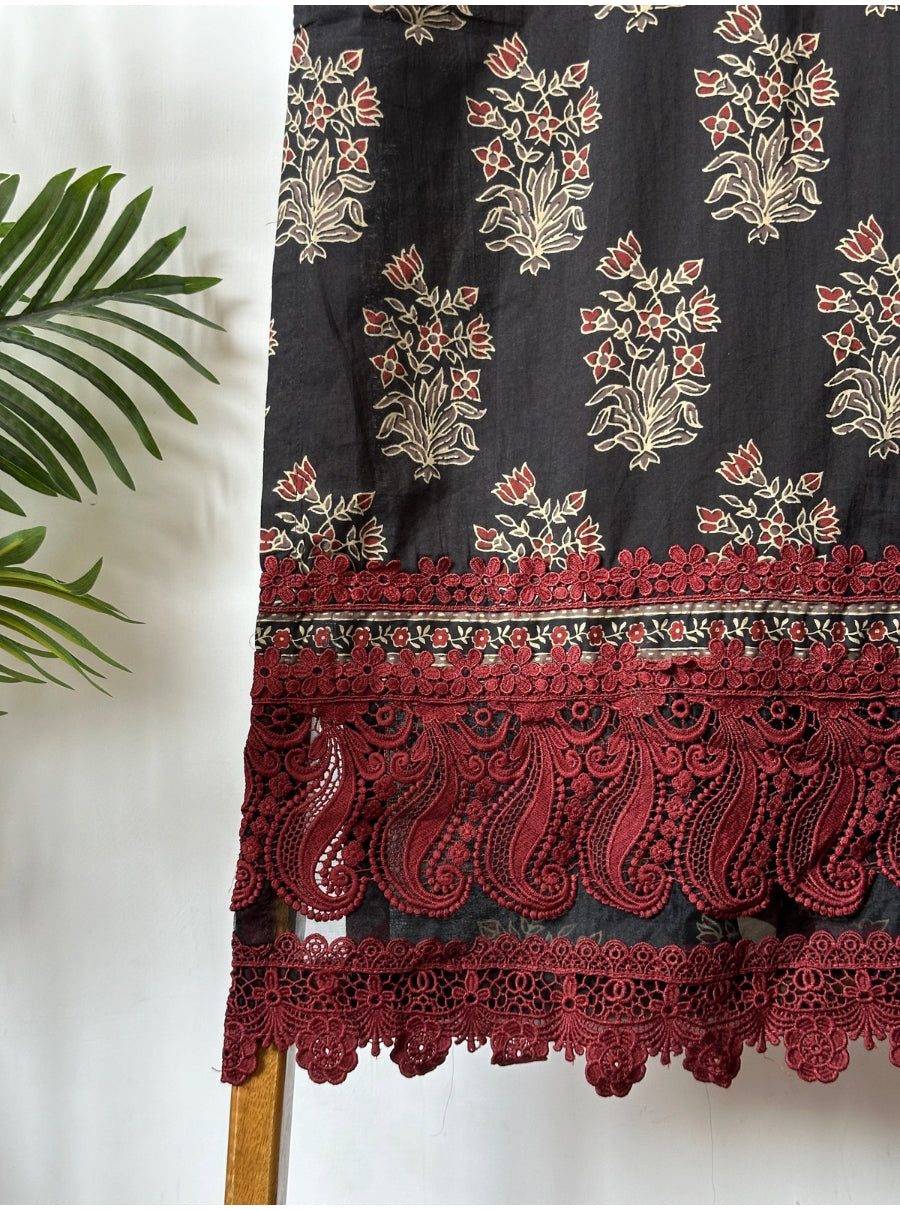 Lace Pakistani suit set