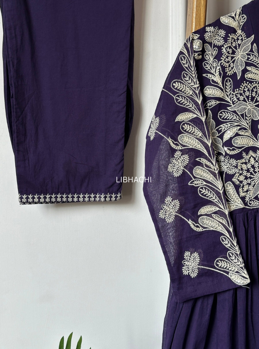 Noorva Grace Mul Cotton Suit Set