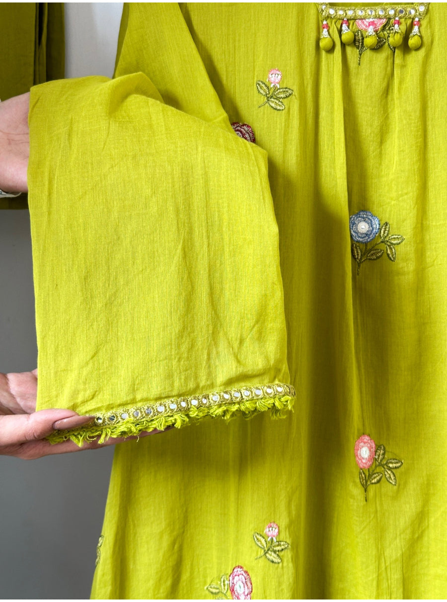 Noor bloom mul cotton suit set