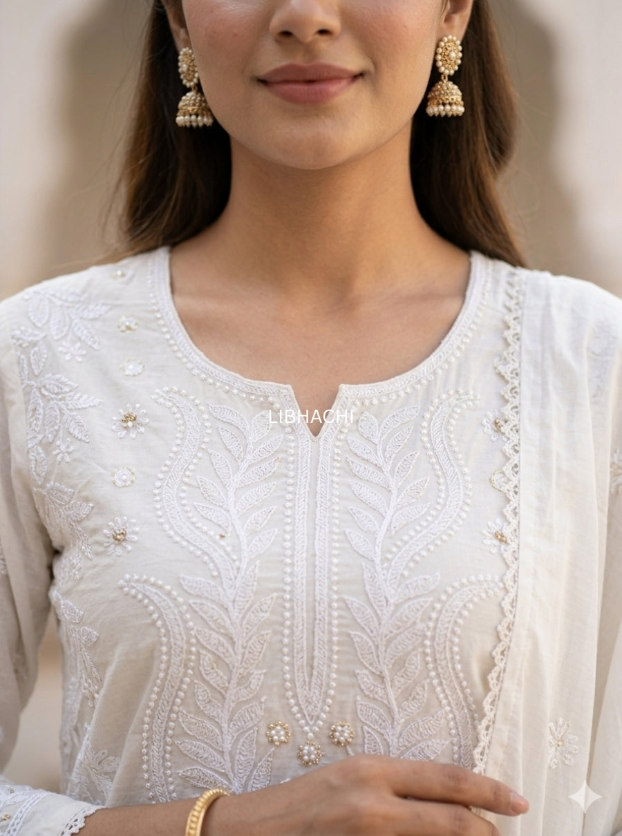 Elara Noor Chikankari Suit Set