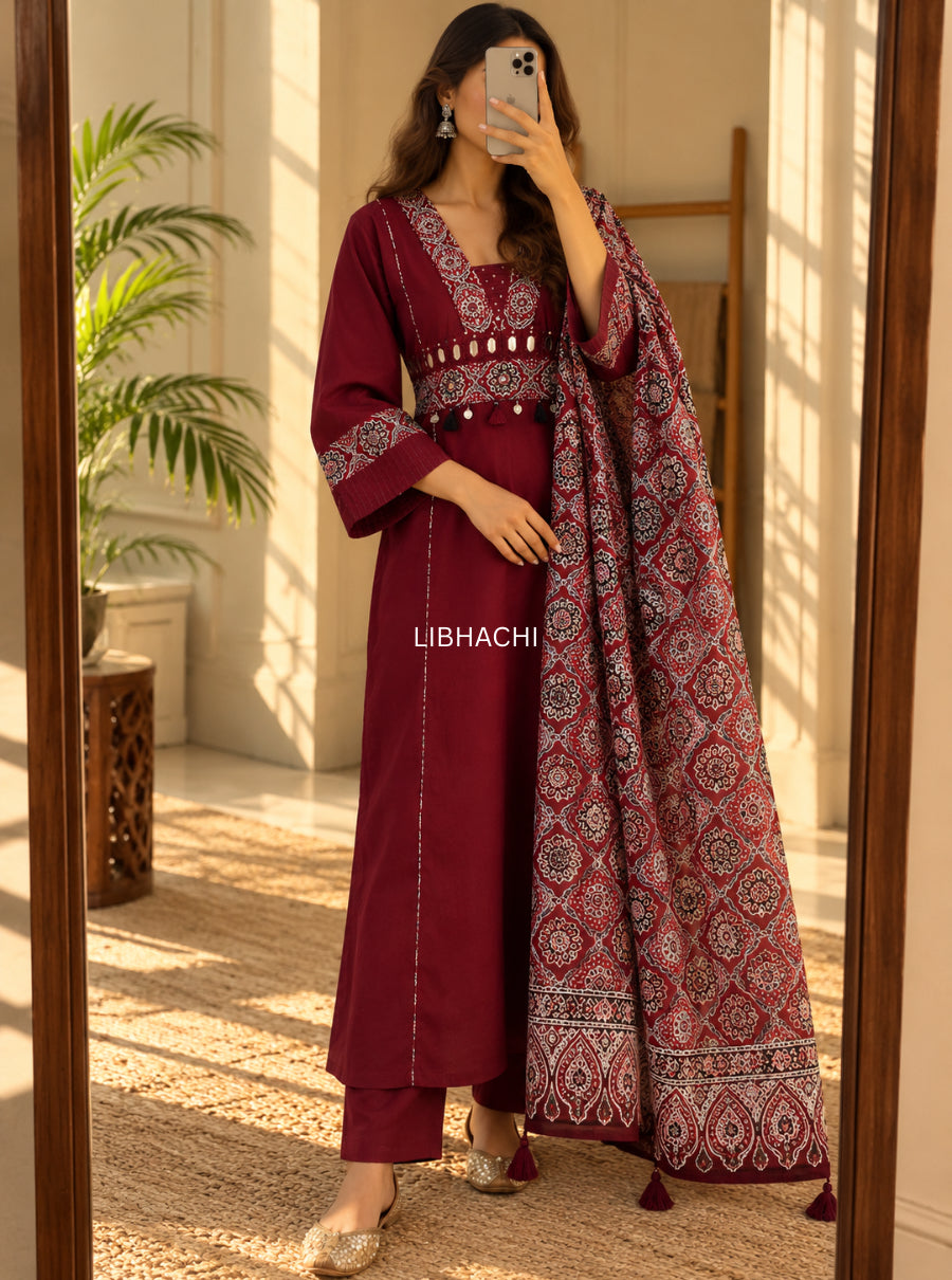 Rang-e-Raas Mirror suit set