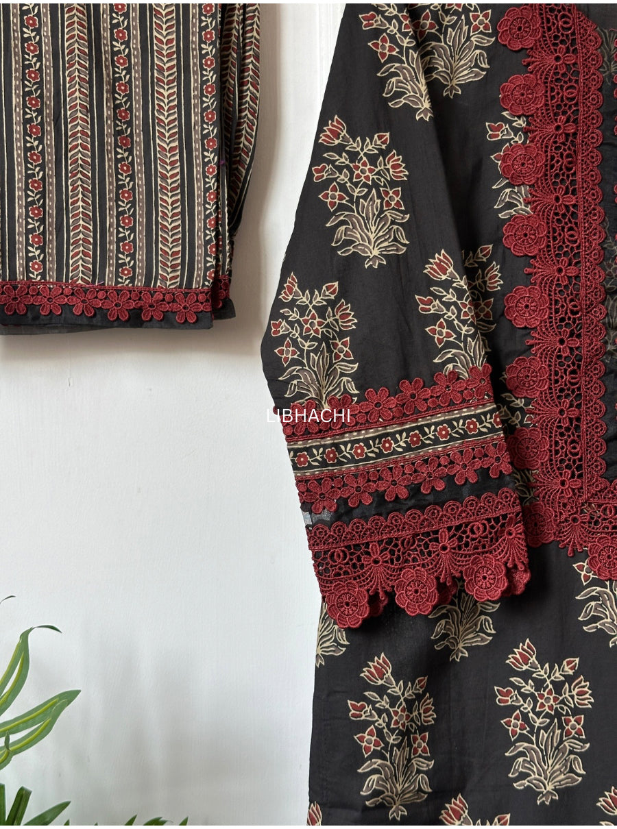 Lace Pakistani suit set