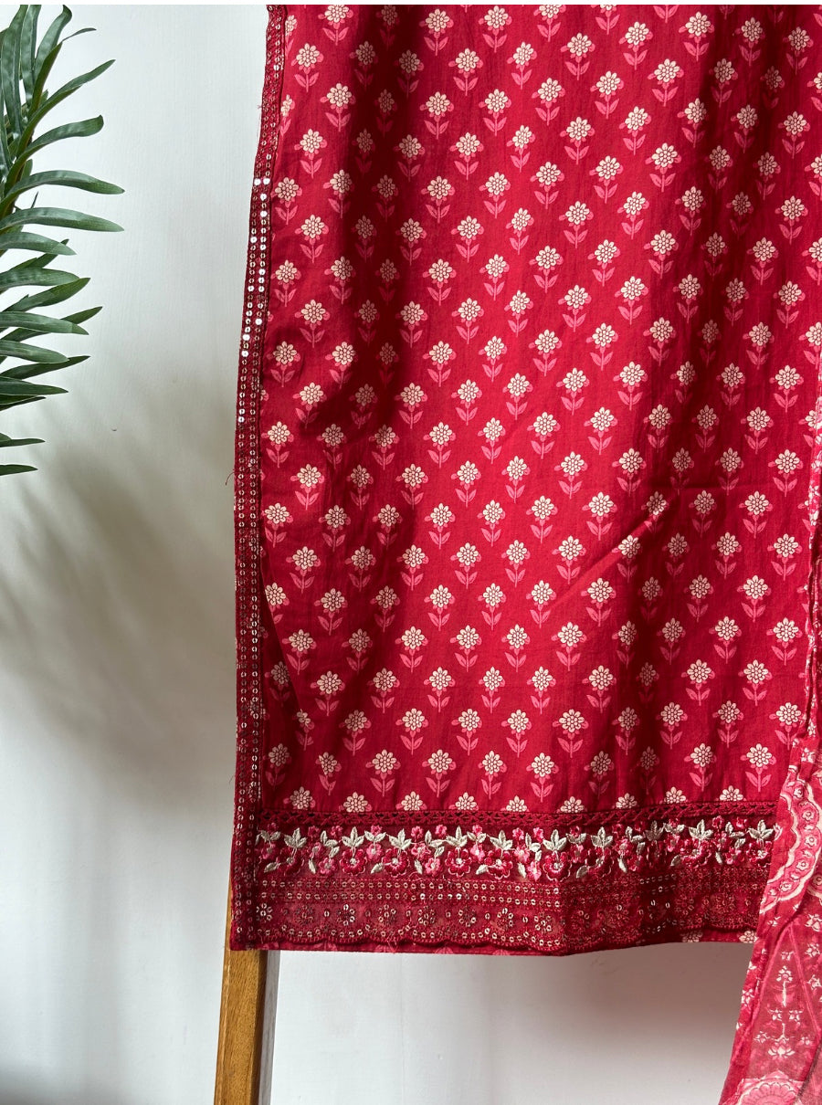Mehr Buti Embroidered Suit Set