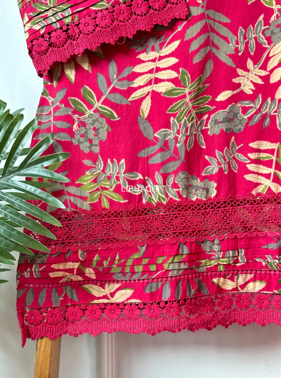 Gulbahaar Pink farshi salwar suit set