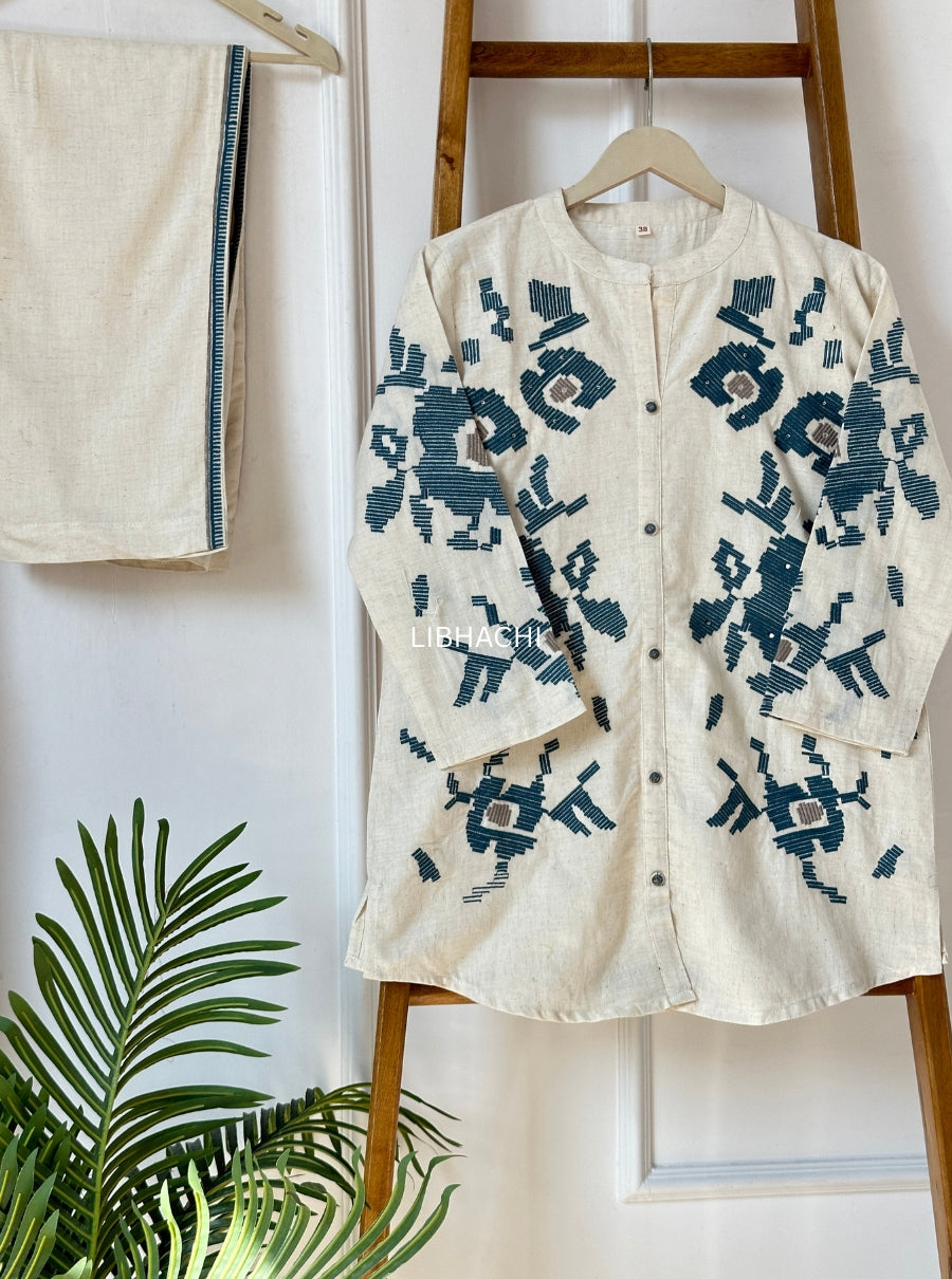 Gulposh Loom Co-ord Set