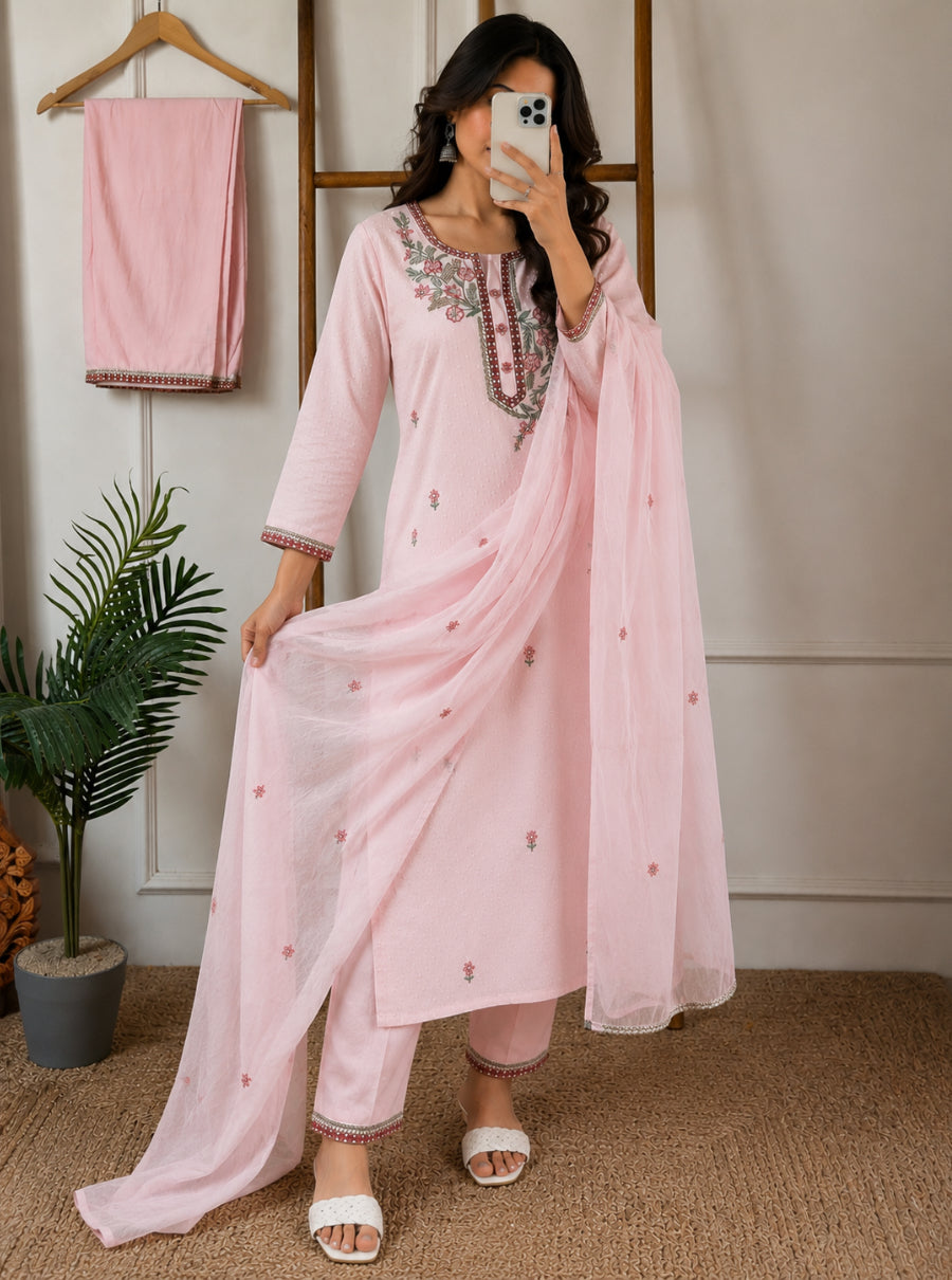 Lily Noor Dobby Cotton Suit Set