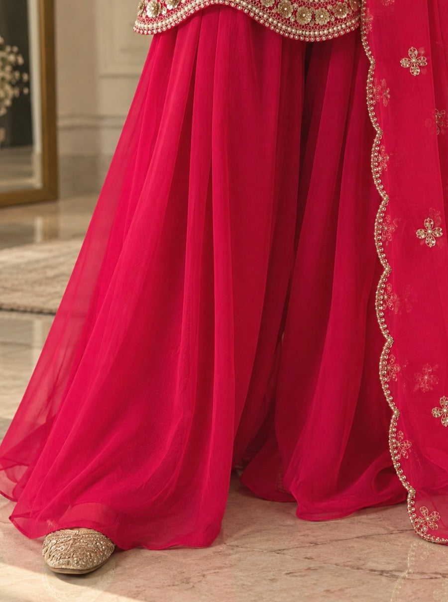 Gul-e-Rani — Rani Pink Embroidered Suit Set