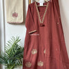 Embroidered Solid colour suit set