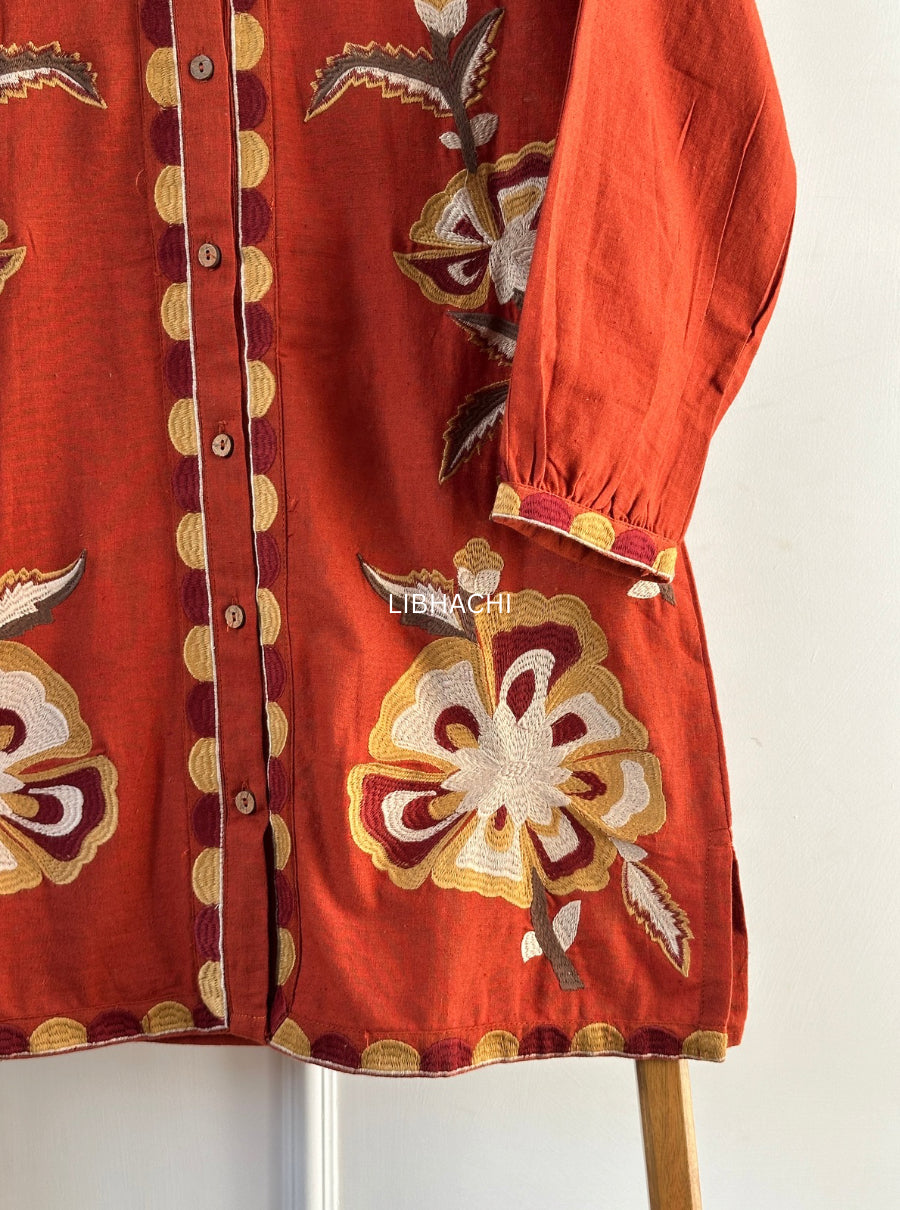 Rust Blossom Co-ord Set