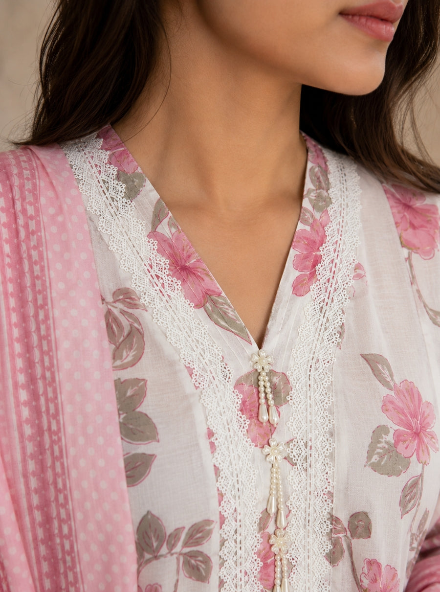 Blush & Breeze – Lace-Embellished Farshi Salwar Suit Set