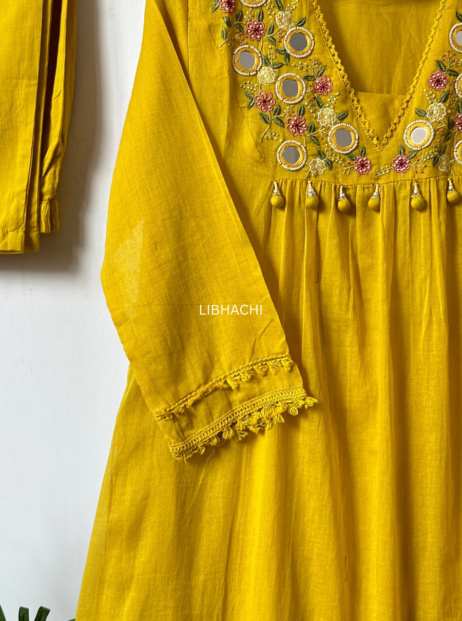 Noorva Mul Cotton Mirror Suit Set