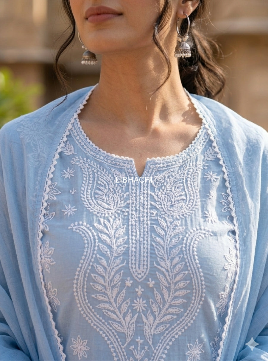 Elara Noor Chikankari Suit Set