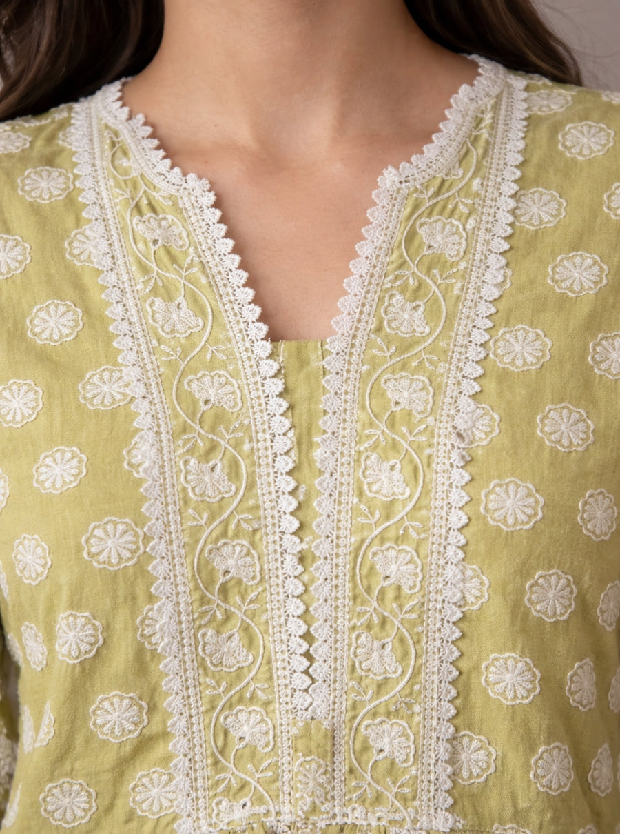 Ruhani Pastels – Lucknowi Chikankari Suit Set