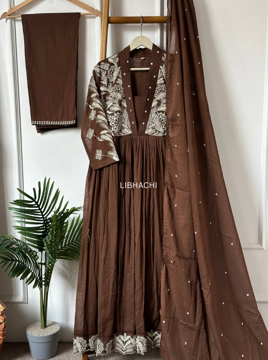 Noorva Grace Mul Cotton Suit Set