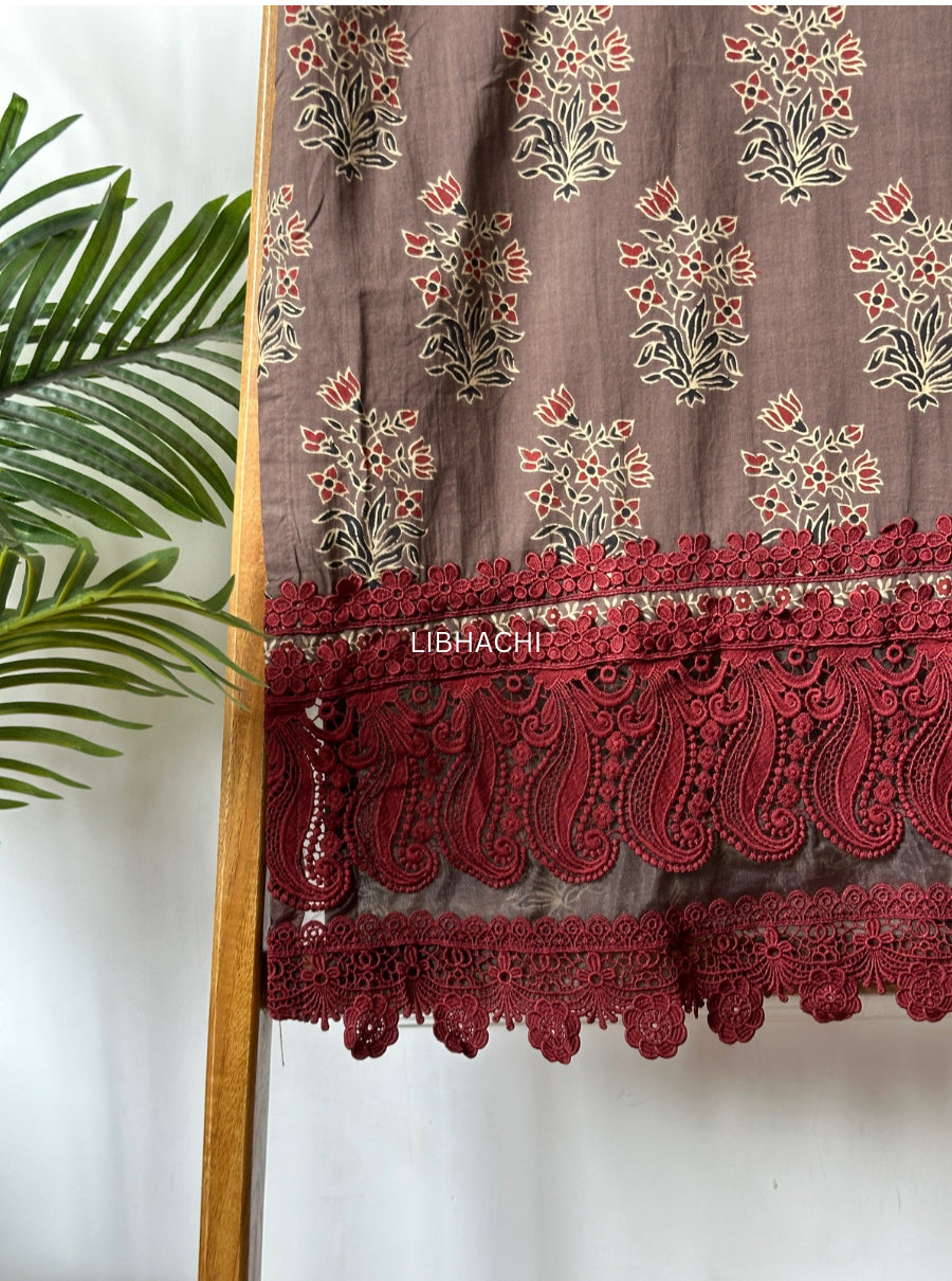 Lace Pakistani suit set